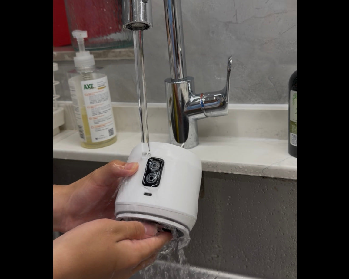 PowerSip Vortex base currently being washed under the sink