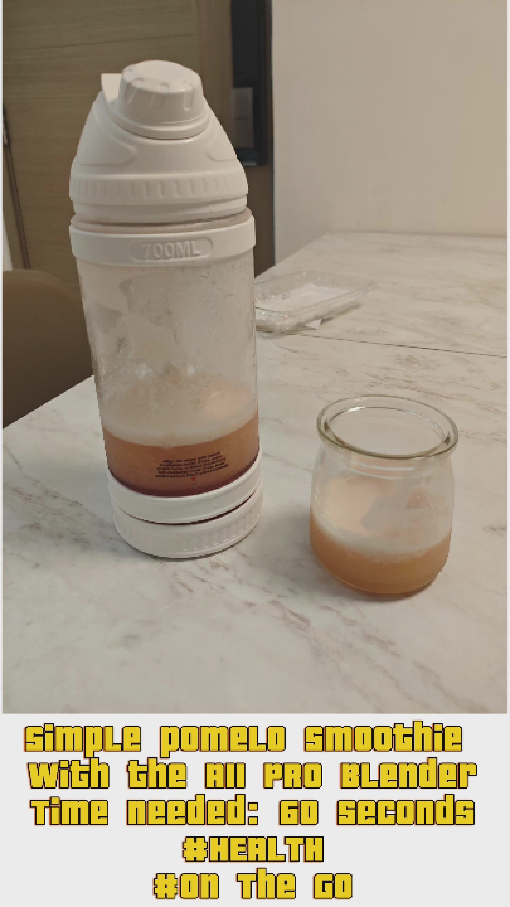 Load video: Using the A11 Pro Blender - Pomelo smoothie in 1 minute!